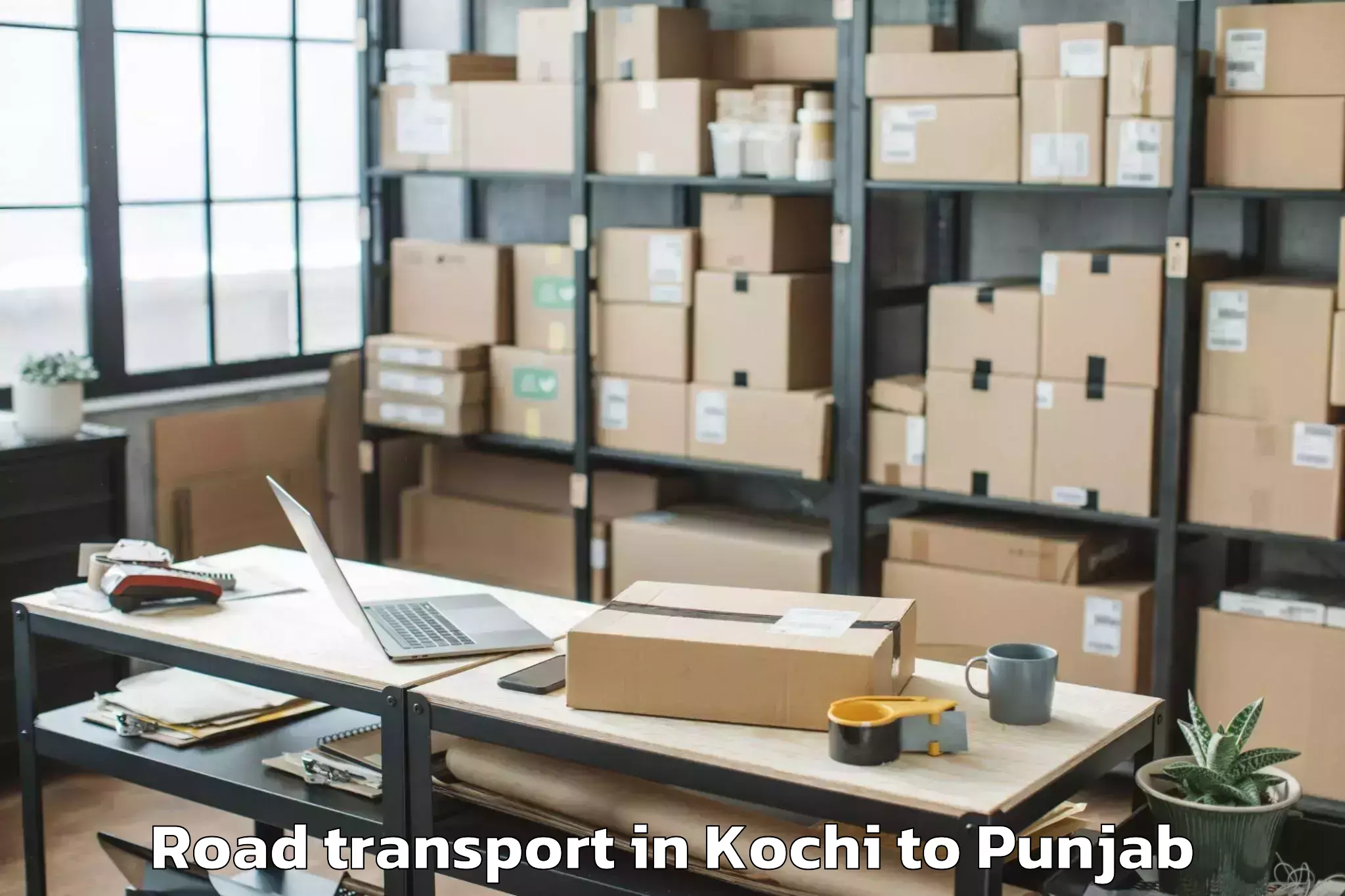 Trusted Kochi to Guru Kashi University Talwandi Road Transport